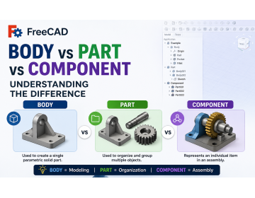 FreeCAD Body vs Part vs Component: Understanding the Difference